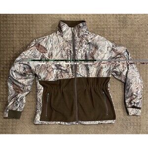 Drake Waterfowl Systems Jacket Mens Large Brown Camo MST Magnattach Hunting
